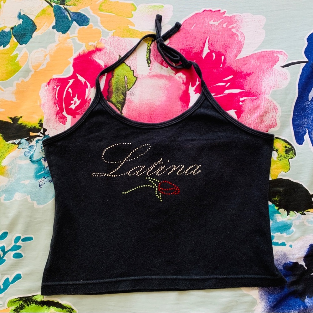 Bling Halter Crop Top